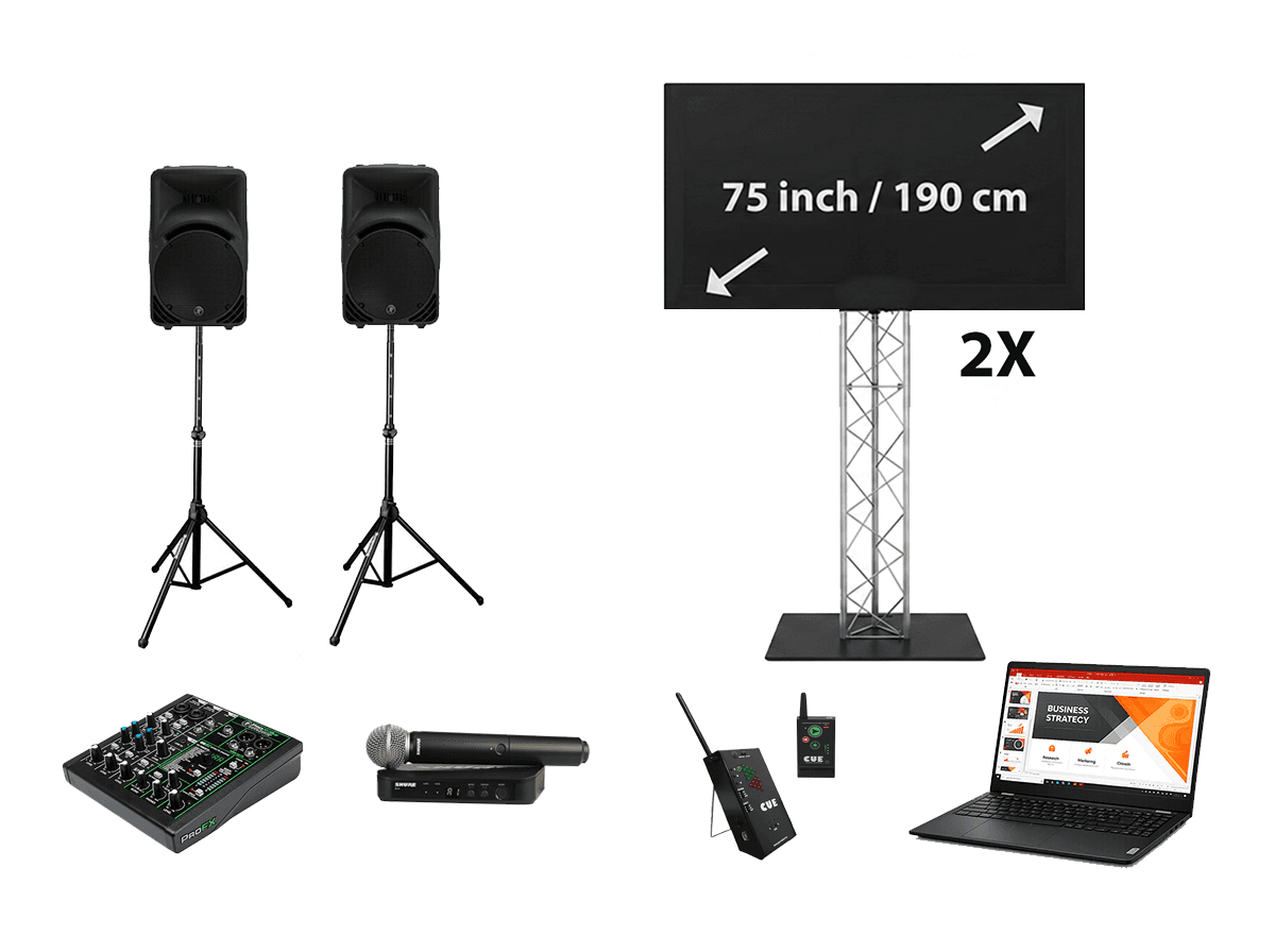 Presentatieset Medium 50- 80 personen